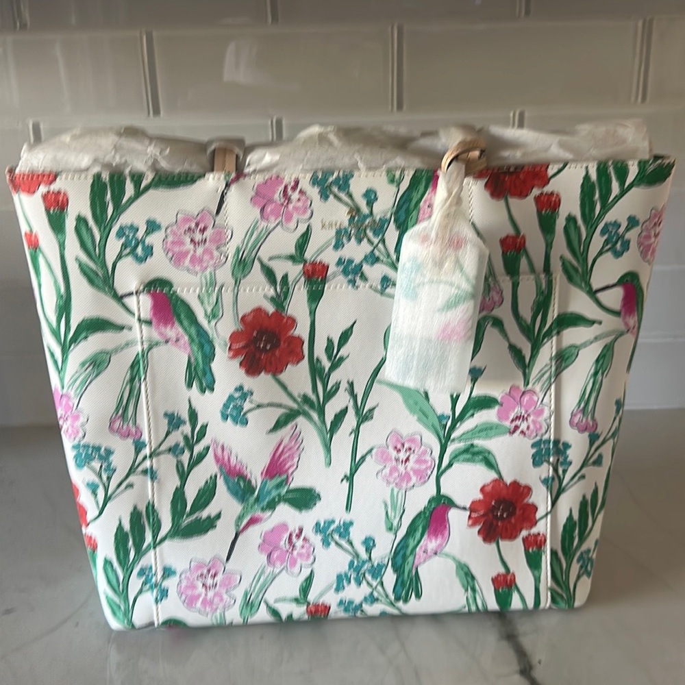 NWT kate spade Harding street Jardin cream multi Riley